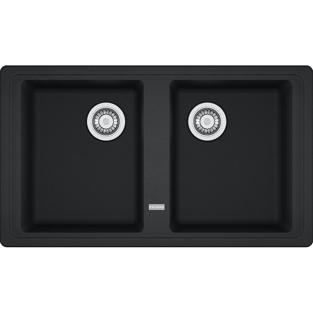 Мойка кухонная Franke 114.0363.940 гранитная прямоугольная две чаши 860x500 мм Черный (205256)