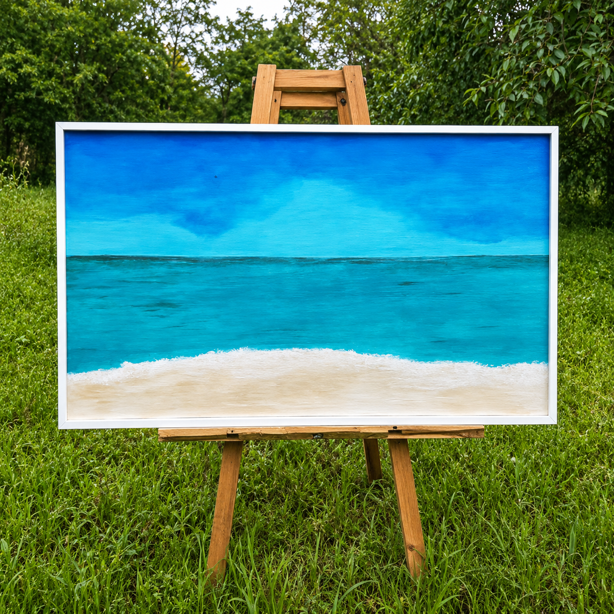 Картина Морський абстрактний пейзаж Перед штормом 60x90 см