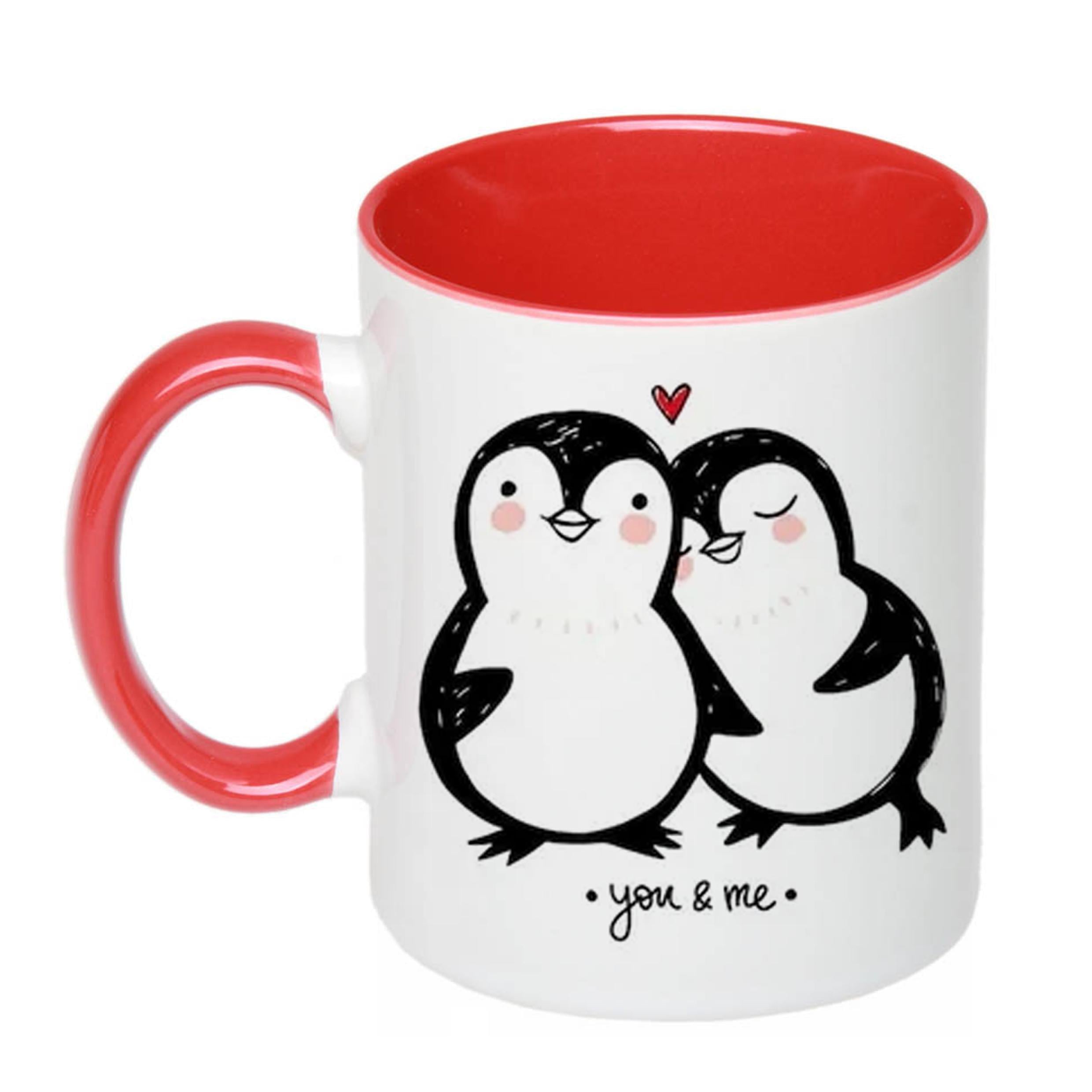 Чашка с принтом You&Me 330 мл Красный (17623)