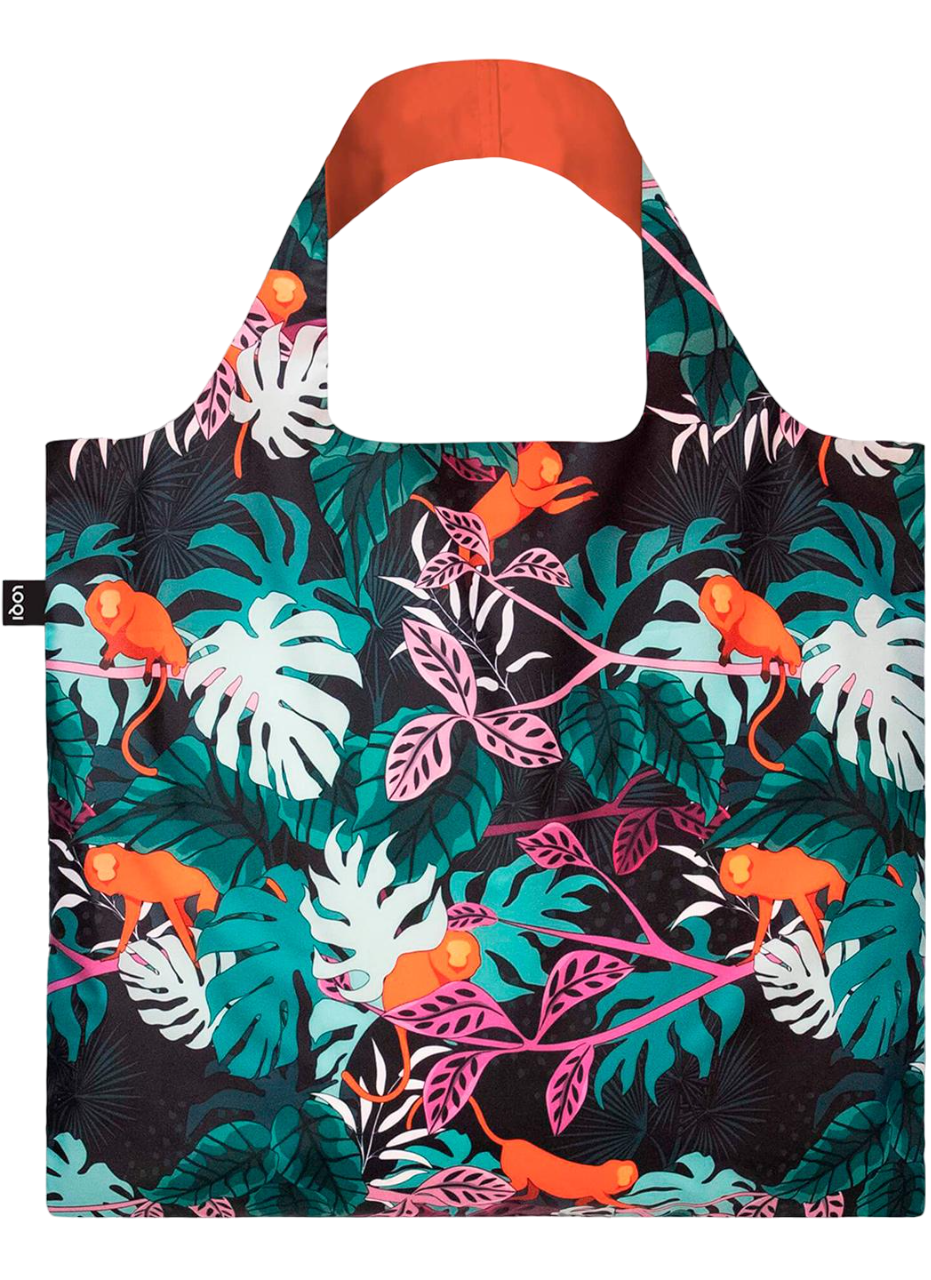 Сумка-шоппер LOQI GLITTER POWER Mata Monkey (GP.MM.R)