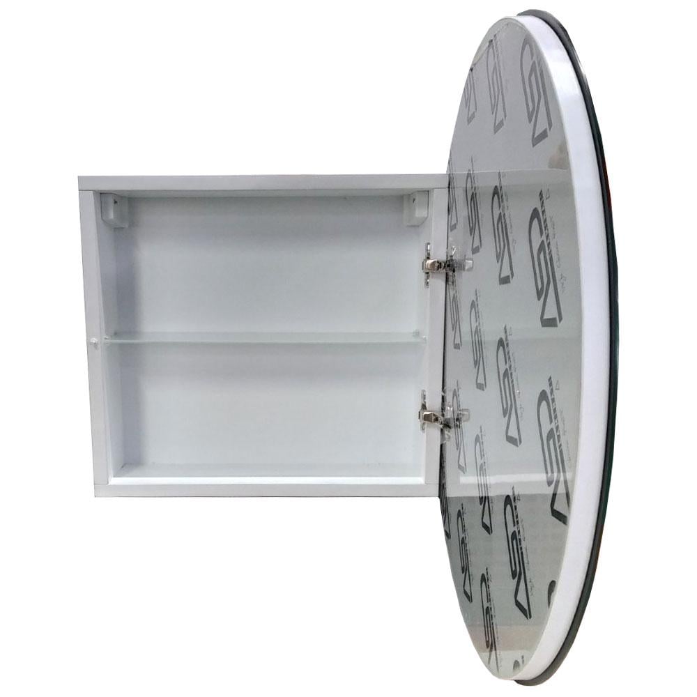 Дзеркальна шафа для ванної кімнати The MIX Plastic У-5.1 з led підсвічуванням (2386) - фото 8