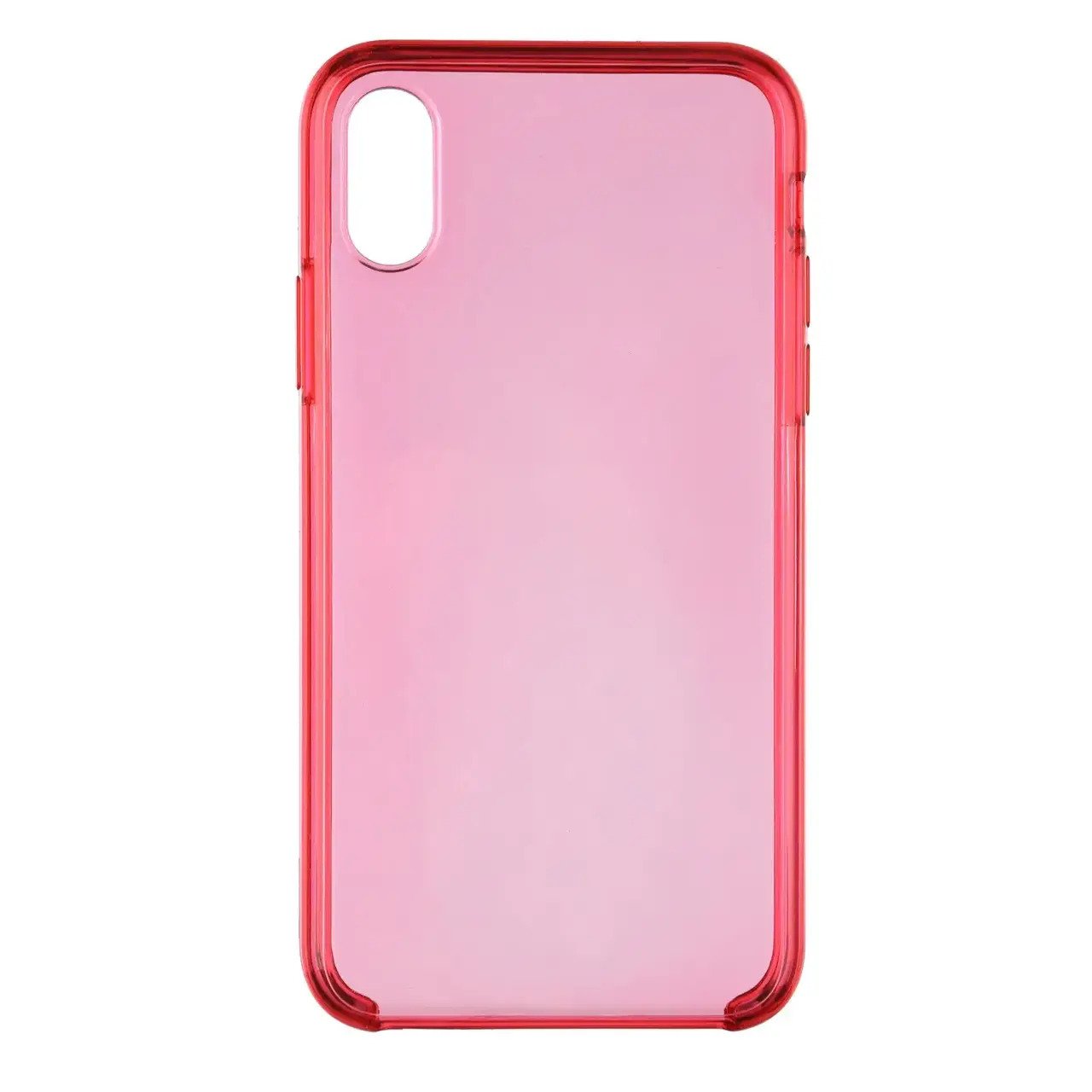 Чехол накладка Apple Clear Case for iPhone X/Xs (HC) Red