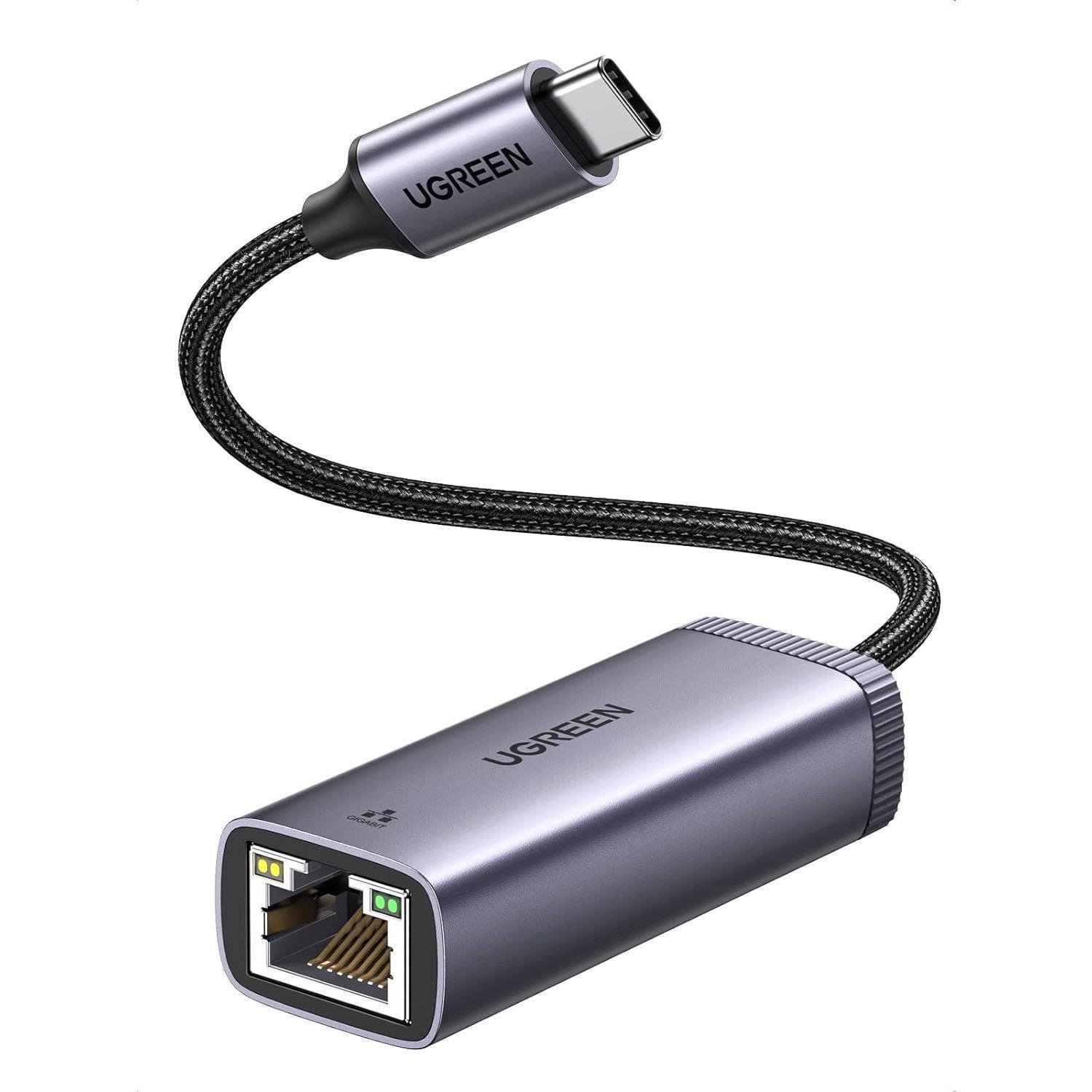Мережева карта UGREEN Type-C-Ethernet 1 Гбіт/с LAN USB 3.1 Gen 1-RJ45 1000 Мбіт/с металевий Сірий (40322) - фото 1 Мережева карта UGREEN Type-C-Ethernet 1 Гбіт/с LAN USB 3.1 Gen 1-RJ45 1000 Мбіт/с металевий Сірий (40322) - фото 1