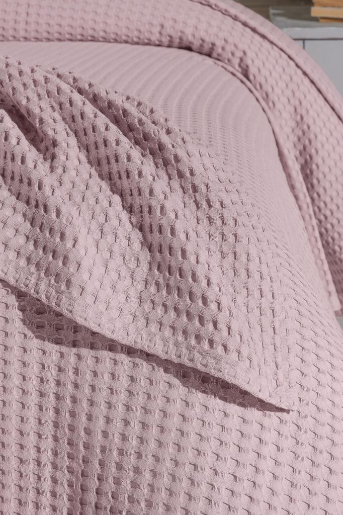 Покривало-піке Bysungur з бавовни 240х260 см Рожевий (29014243) - фото 2 Покривало-піке Bysungur з бавовни 240х260 см Рожевий (29014243) - фото 2