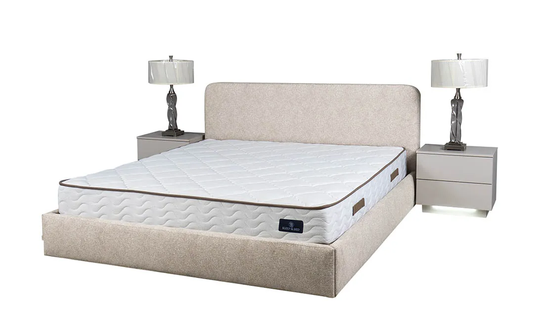 Ліжко Катрін 1,8 з підйомним механізмом 1950x2200x970 мм Світло-бежевий