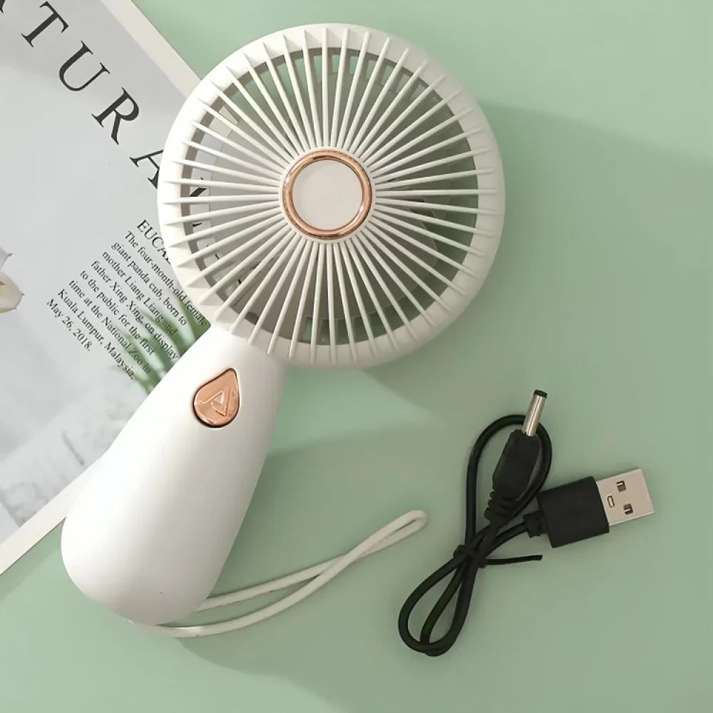 Вентилятор мини с аккумулятором и зарядкой через USB MINI FAN ZB103 Зеленый - фото 3