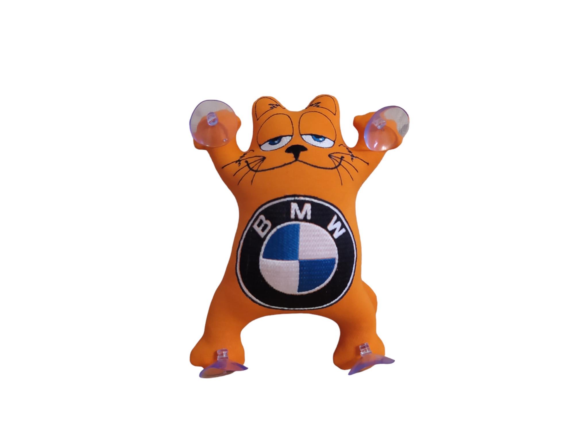 Игрушка в машину кот Саймона с вышивкой BMW Оранжевый (02238) Игрушка в машину кот Саймона с вышивкой BMW Оранжевый (02238)