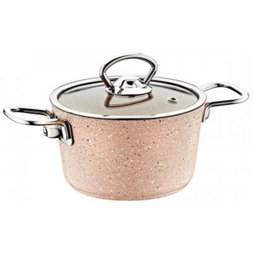 Кастрюля с крышкой OMS Collection 1,4 л 16x8 см Brown (3111 S)