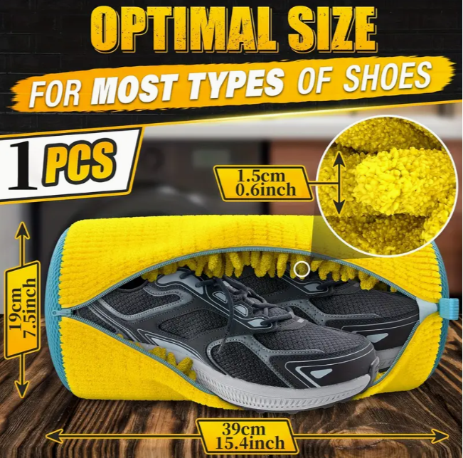 Чехол для стирки детской обуви в стиральной машине с защитными вставками в стиральной машине (1812) - фото 6