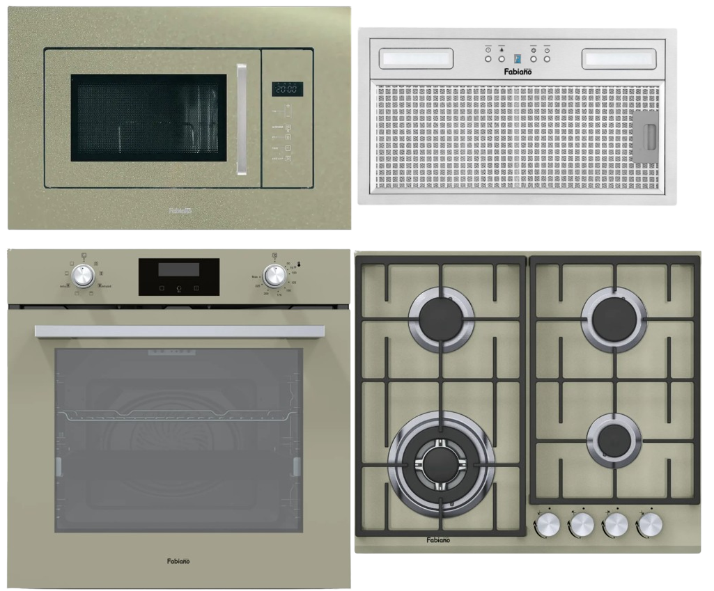 Комплект встроенной техники 4 газ Champagne (8500.004.0000)