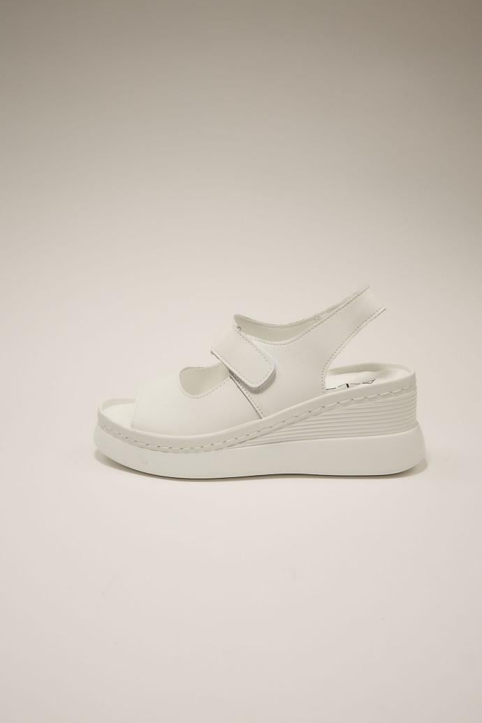 Босоножки женские ALLSY кожаные р. 39 Белый (195354)