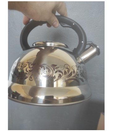 Чайник зі свистком Bohmann з нержавіючої сталі 2,7 л (BН 7642-27) - фото 3 Чайник зі свистком Bohmann з нержавіючої сталі 2,7 л (BН 7642-27) - фото 3