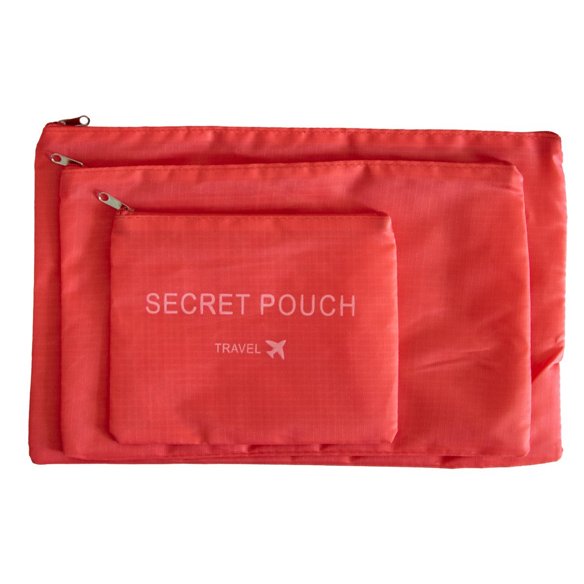 Набор органайзеров для путешествий Secret Pouch 6 шт. Коралловый (1009747-Other-3) - фото 3