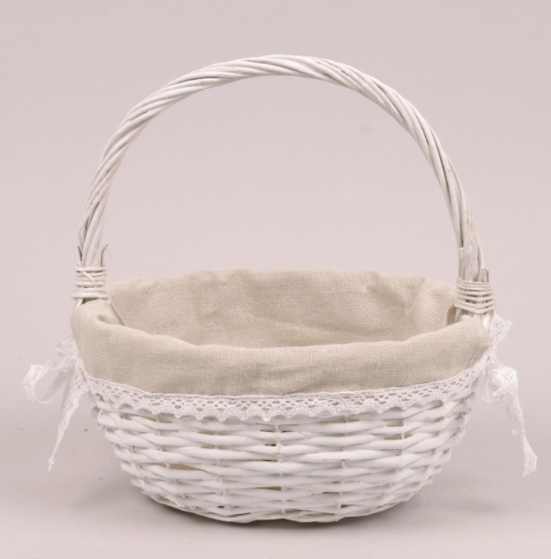 Корзина с тканью овальная (46219)