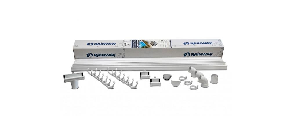 Комплект водостока RAINWAY D 130 мм 6 м RAL 9003 Белый (130.001.RW.L6.2)
