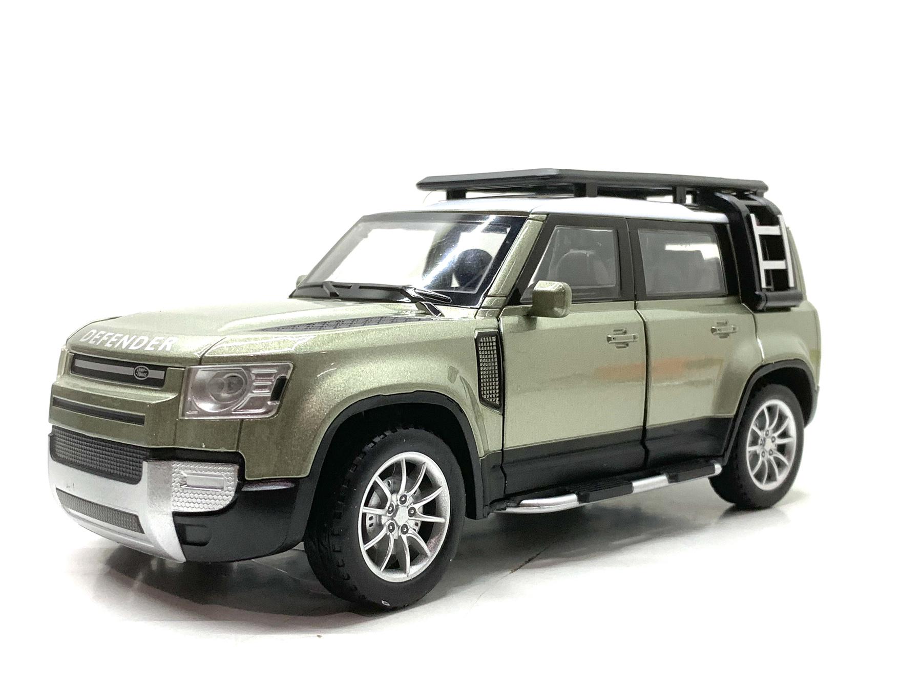 Машина АвтоСвіт Land Rover Defender инерционная масштаб 1:24 открываются двери/капот/багажник 21 см Зеленый (AP-2018)