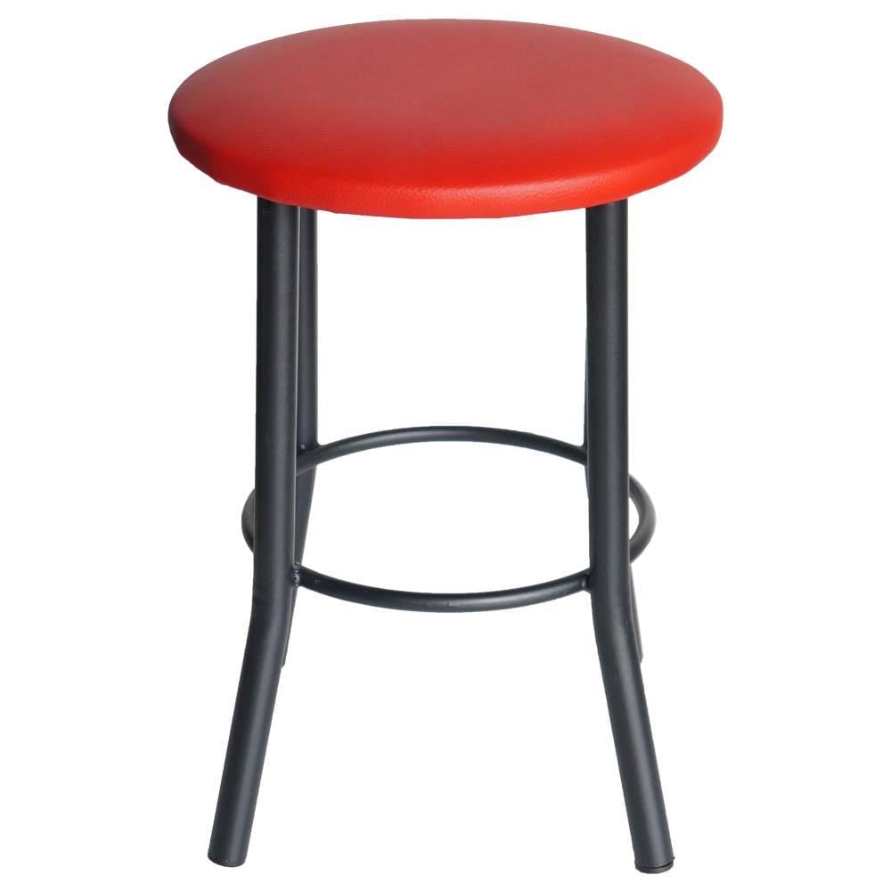 Табурет Тедди-Black кожзаменитель Бордовый (U24842-01)