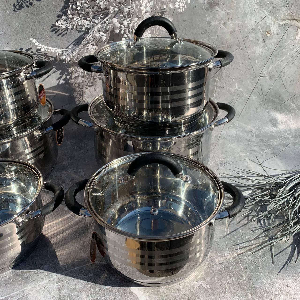 Набір каструль Edenberg EB-2414 12 пр. - фото 4