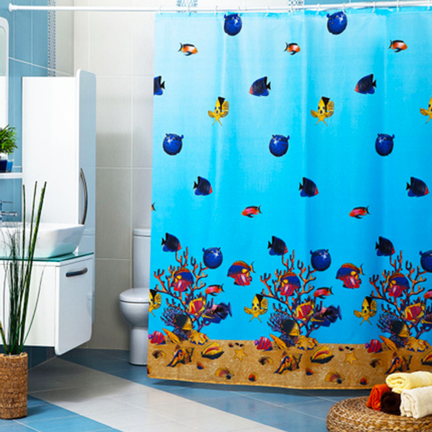 Шторка для ванної і душу полієстер з принтом 180х200 см Red Sea Miranda (48327757) Шторка для ванної і душу полієстер з принтом 180х200 см Red Sea Miranda (48327757)