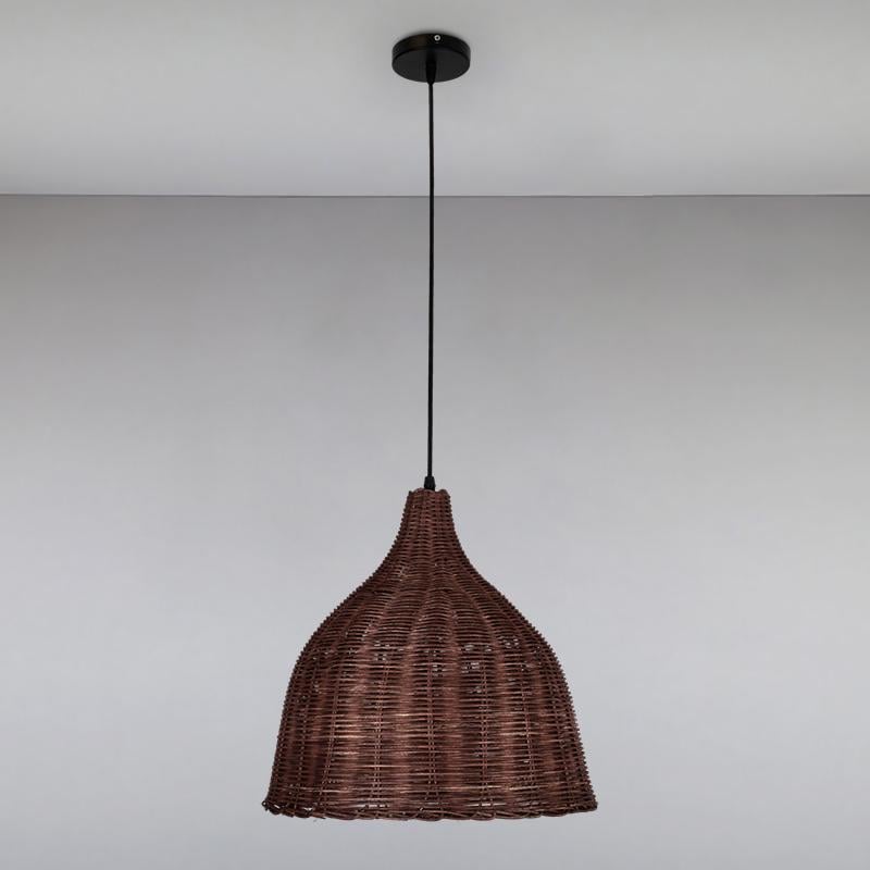 Люстра подвесная Light House LS-15079RATTAN-1(360) CF Коричневый