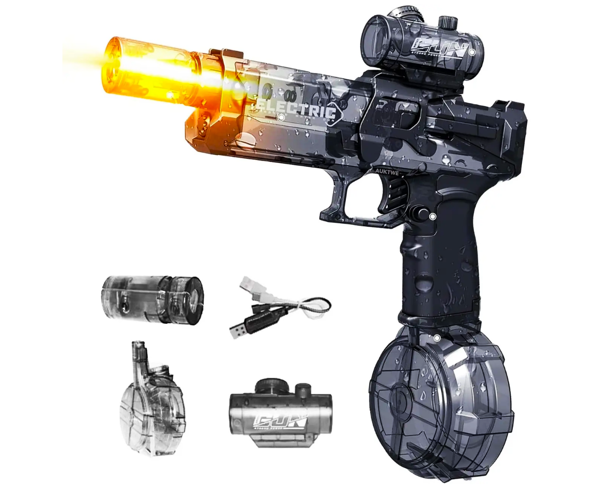 Пистолет водяной электрический A2 с подсветкой (26638347)