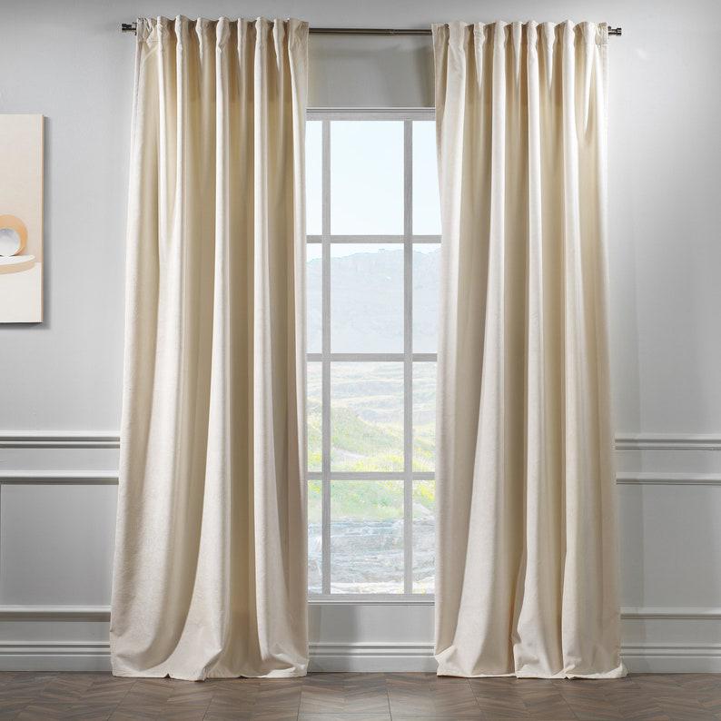 Комплект штор Бархат Academy Gardin Элит 300х250 см 2 шт. Кремовый