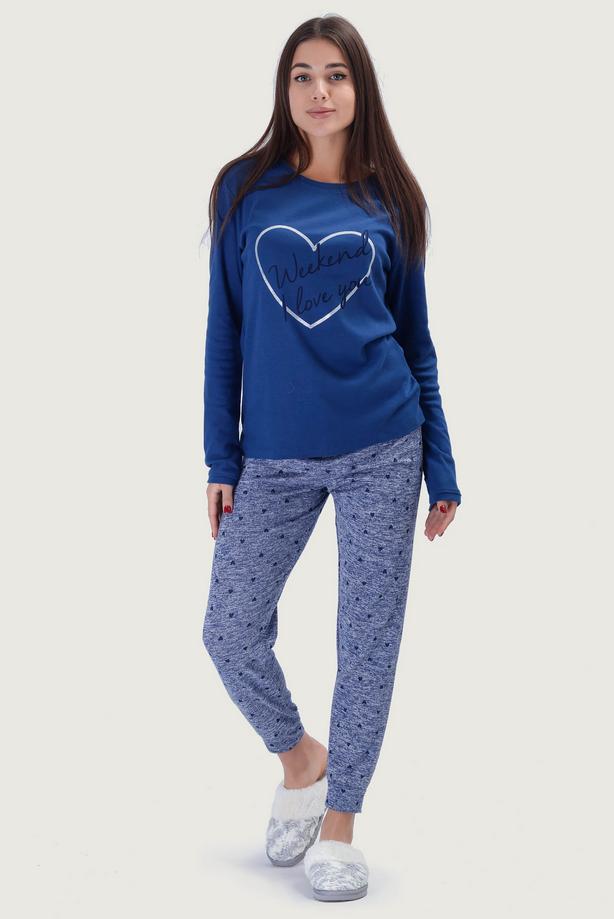 Комплект Enrico Coveri джемпер/брюки р. 44/M Синій (71378)