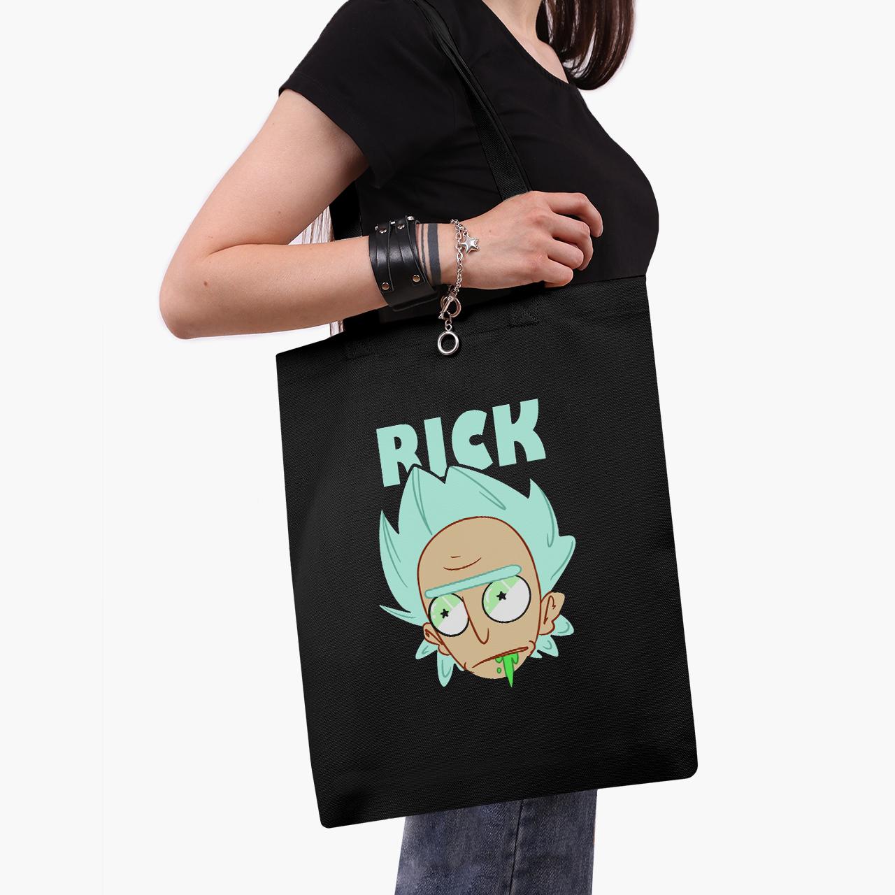 Эко сумка шоппер Bender Rick and Morty 41x35 см Черный (9227-2942-BKZ)