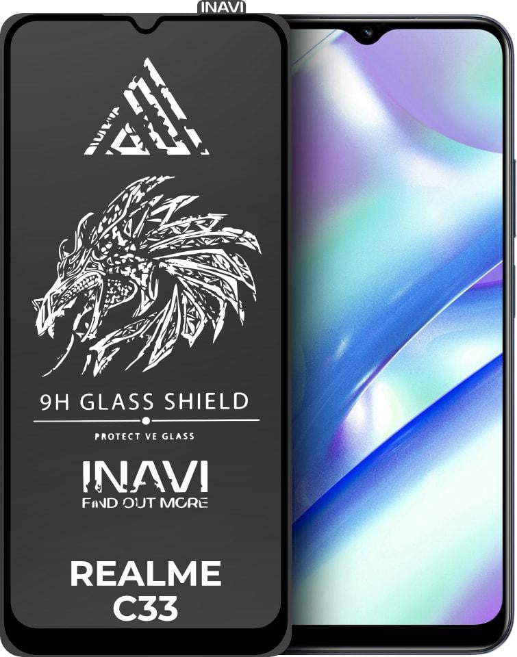 Защитное стекло INAVI Realme C33 (Full Glue)