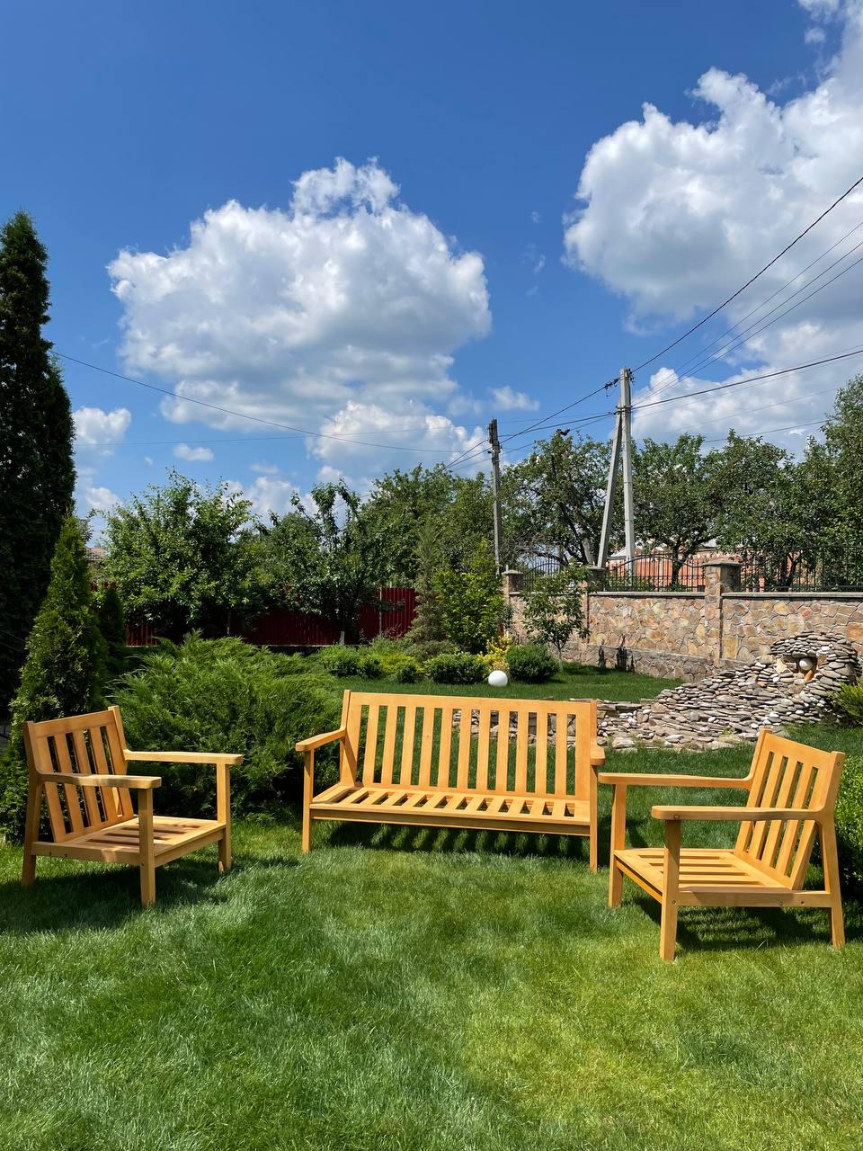 Комплект садових меблів диван/стіл/2 крісла Сірий (11003) - фото 4 Комплект садових меблів диван/стіл/2 крісла Сірий (11003) - фото 4