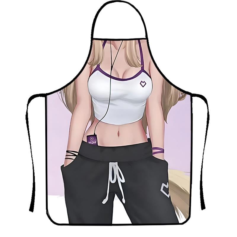 Фартук с приколом для женщин девочка с плеером 80x60 см Разноцветный (50166) Фартук с приколом для женщин девочка с плеером 80x60 см Разноцветный (50166)