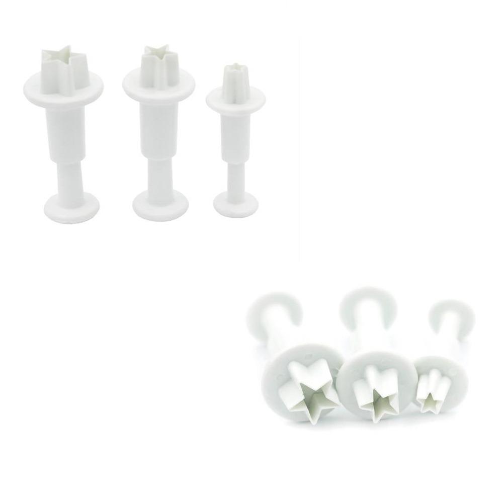 Плунжер кондитерский для печенья/мастики Stars 3 шт. 14х9 см (R32652)