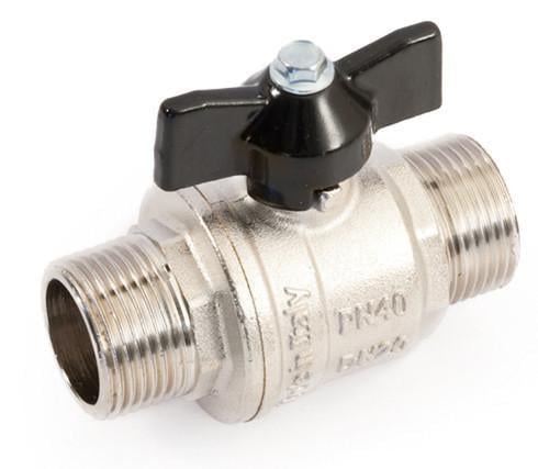 Кран кульовий повнопрохідний General Fittings 7100.M3 ЗЗ 3/4" PN40 латунь