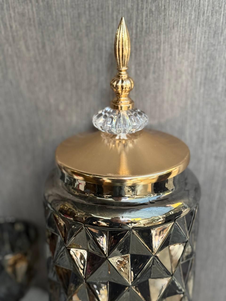 Скляний набір TS Kitchen лимонадниця 3 л та 6 келихів 220 мл дзеркальний Сірий (HP4168) - фото 6