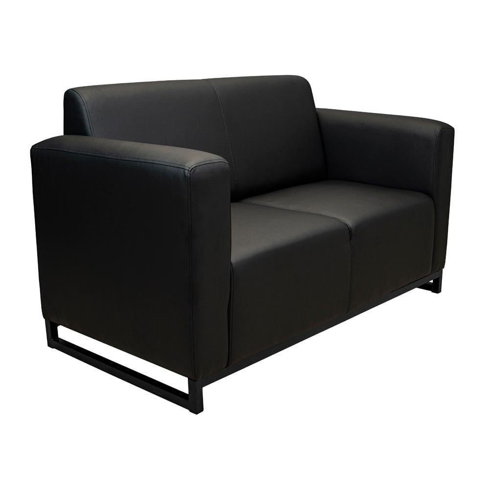 Диван Kansas экокожа Soft металлический каркас 150х75х88 см Black (rich_sofa_00331)