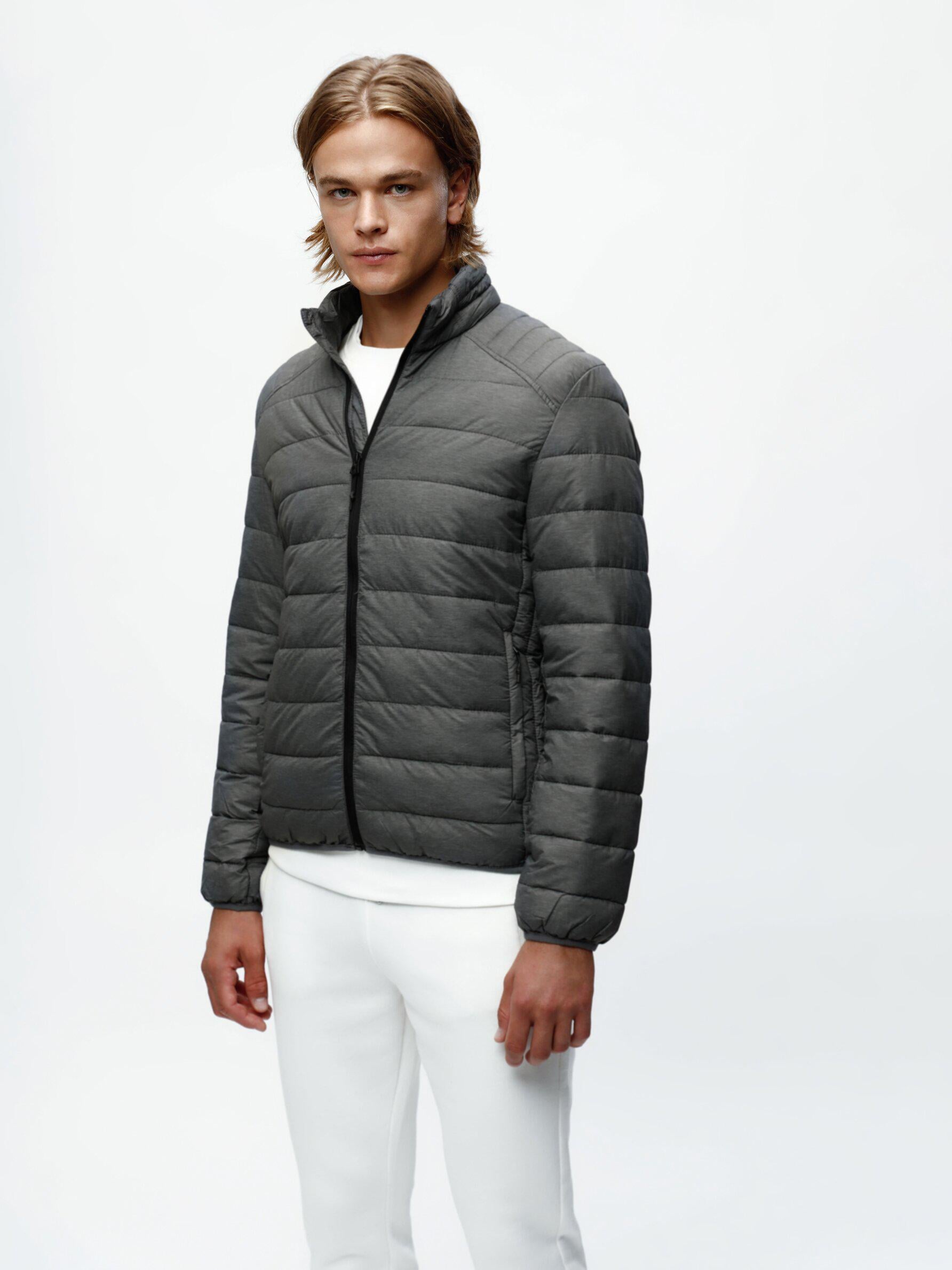 Куртка мужская Lefties демисезонная без капюшона XL Серый (1814531812)