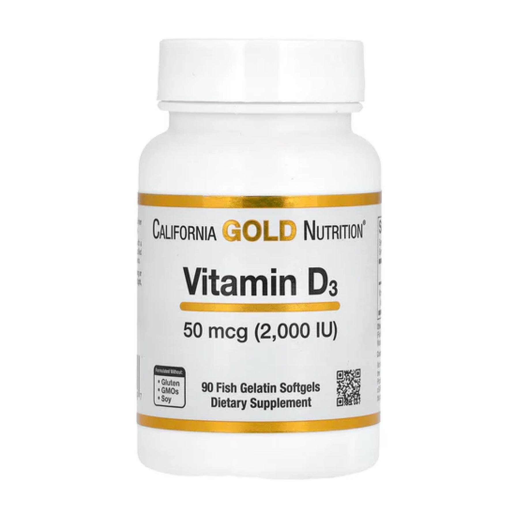 Витамин D3 50 mcg 2000IU 90 softgels (2022-09-0951)