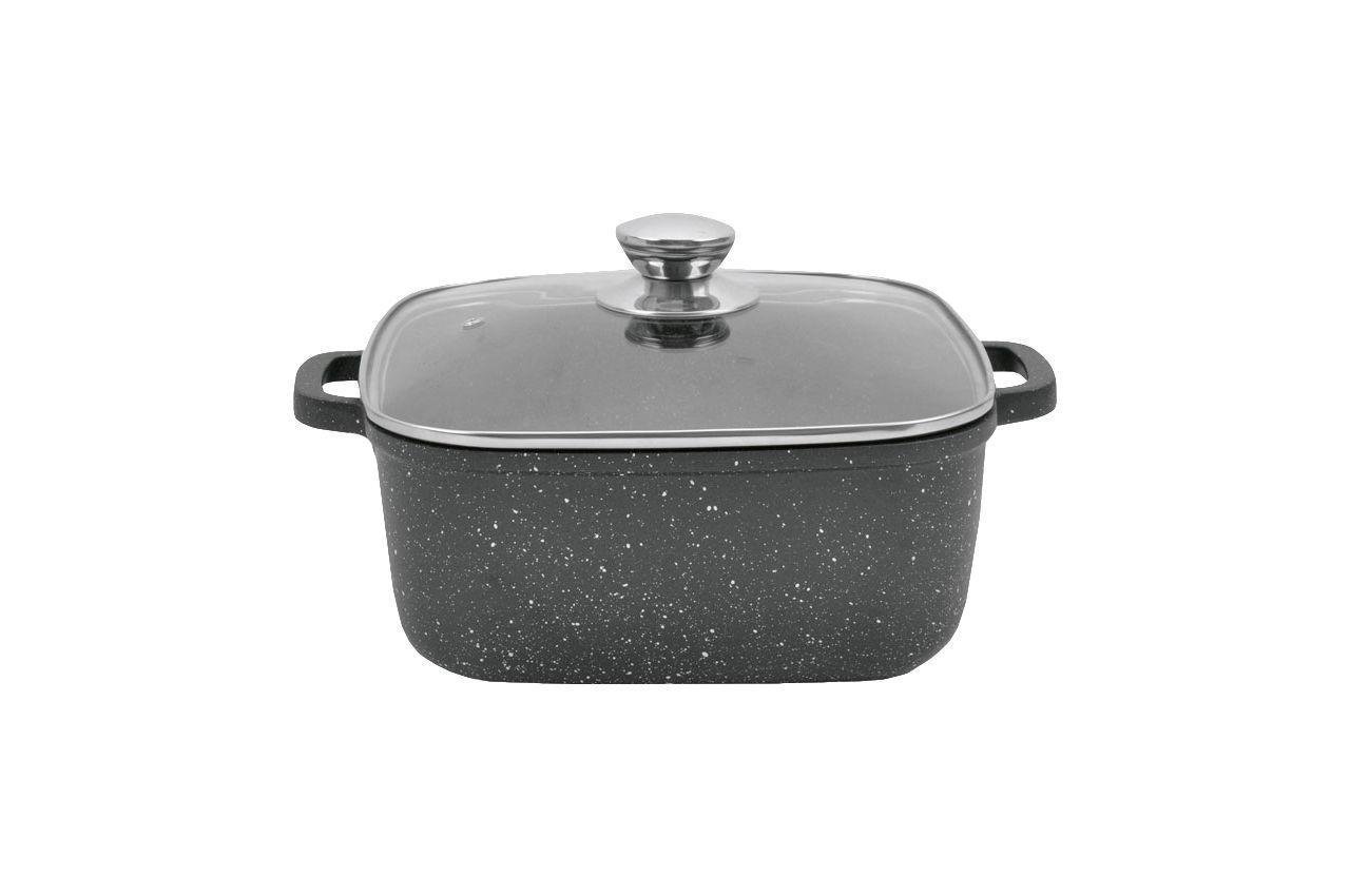 Каструля антипригарна Maestro 280x280 мм 8 л Granite (MR-2828)