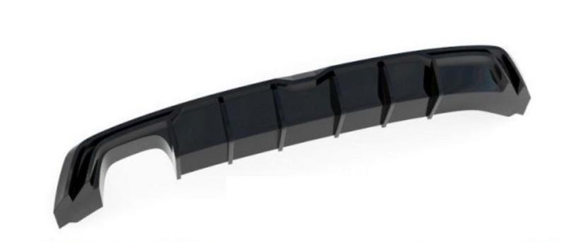 Диффузор задний DPT V-7 2017-2020 DPT для Seat Leon 2013-2020 гг. ABS-пластик Черный глянец (130599)