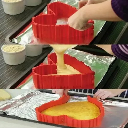 Форма силиконовая для выпечки со составными бортиками глубина 5 см (2356744479) - фото 6 Форма силиконовая для выпечки со составными бортиками глубина 5 см (2356744479) - фото 6