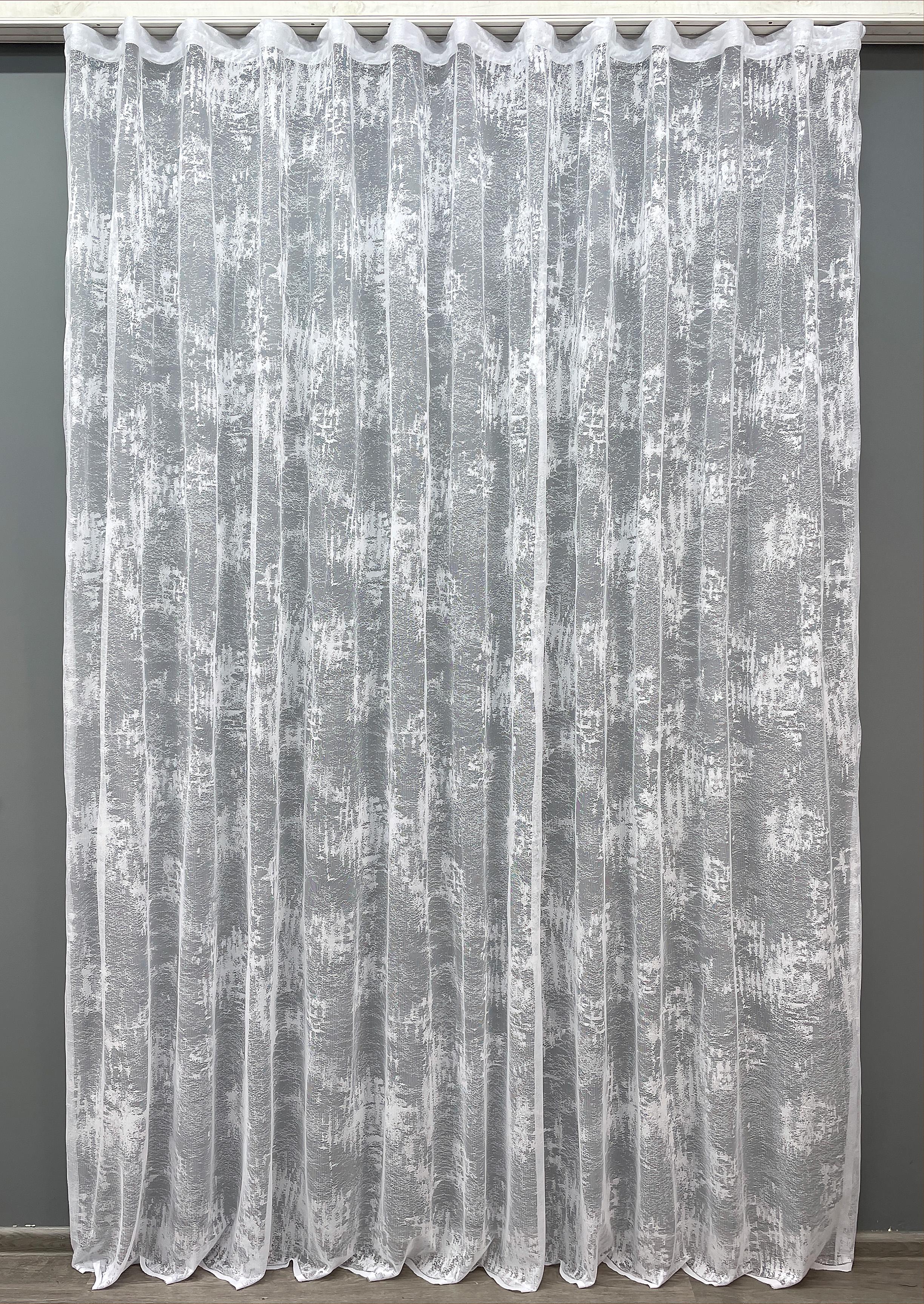 Тюль VR-Textil 701т Мрамор Al-1 Жаккард 300х270 см Белый (42-0246)