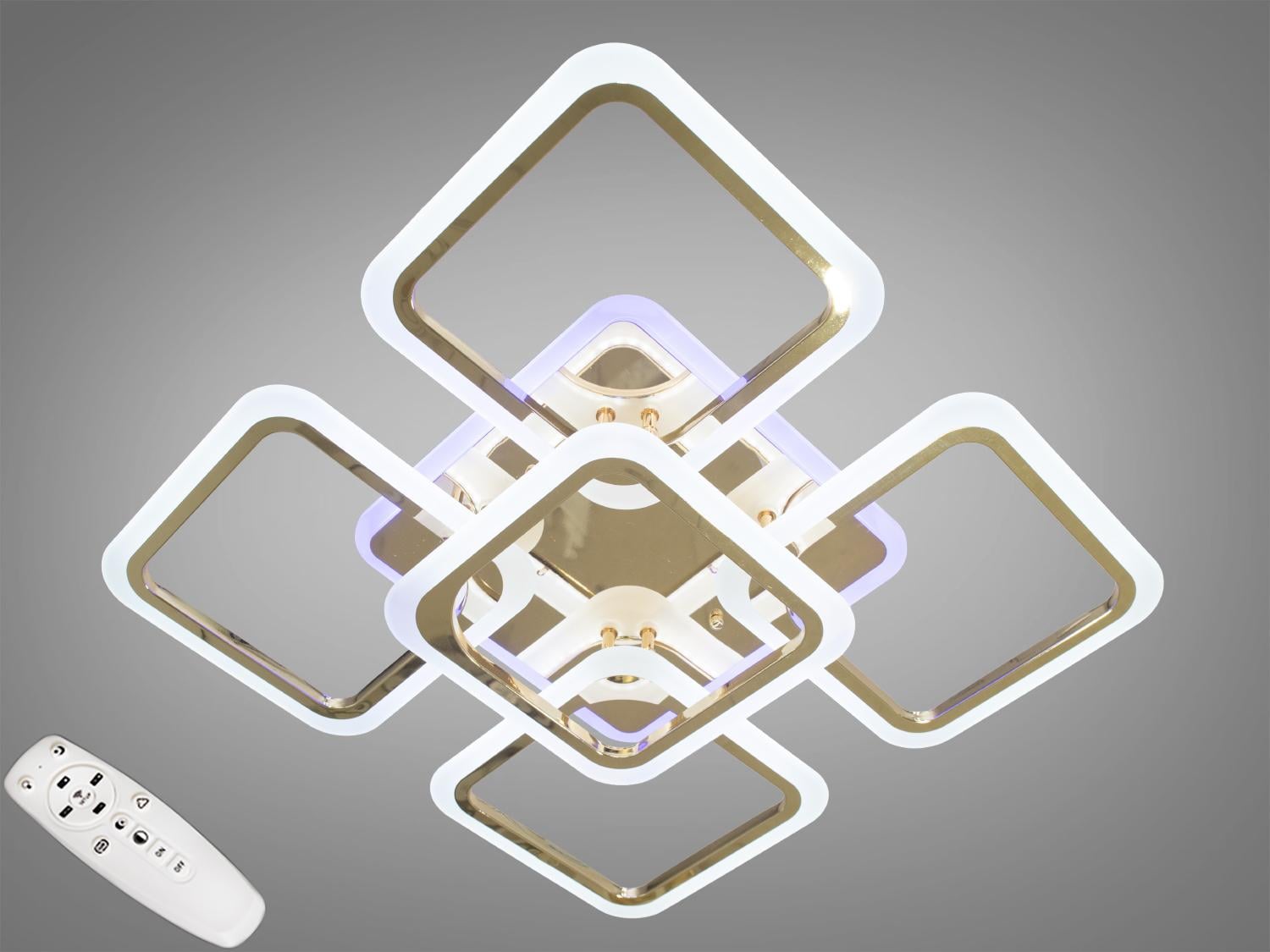 Люстра LED потолочная Diasha 120W A8060/4/1G 3col dim Золотистый Люстра LED потолочная Diasha 120W A8060/4/1G 3col dim Золотистый