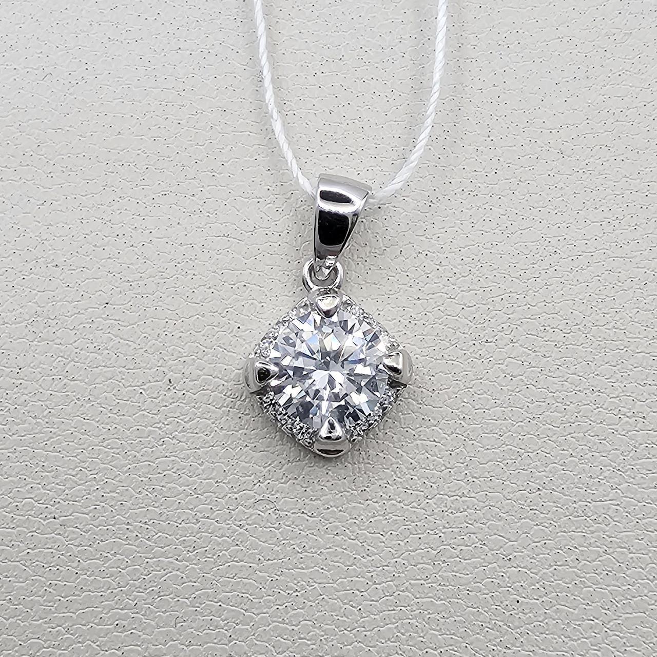 Серебряный кулон с кубическим цирконием 1,32 г (3055090885)