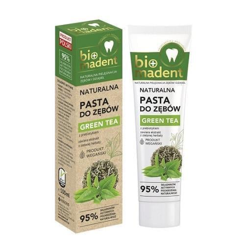 Зубна паста BIO Madent GREEN TEA з пребіотиком 100 мл (2632376078)