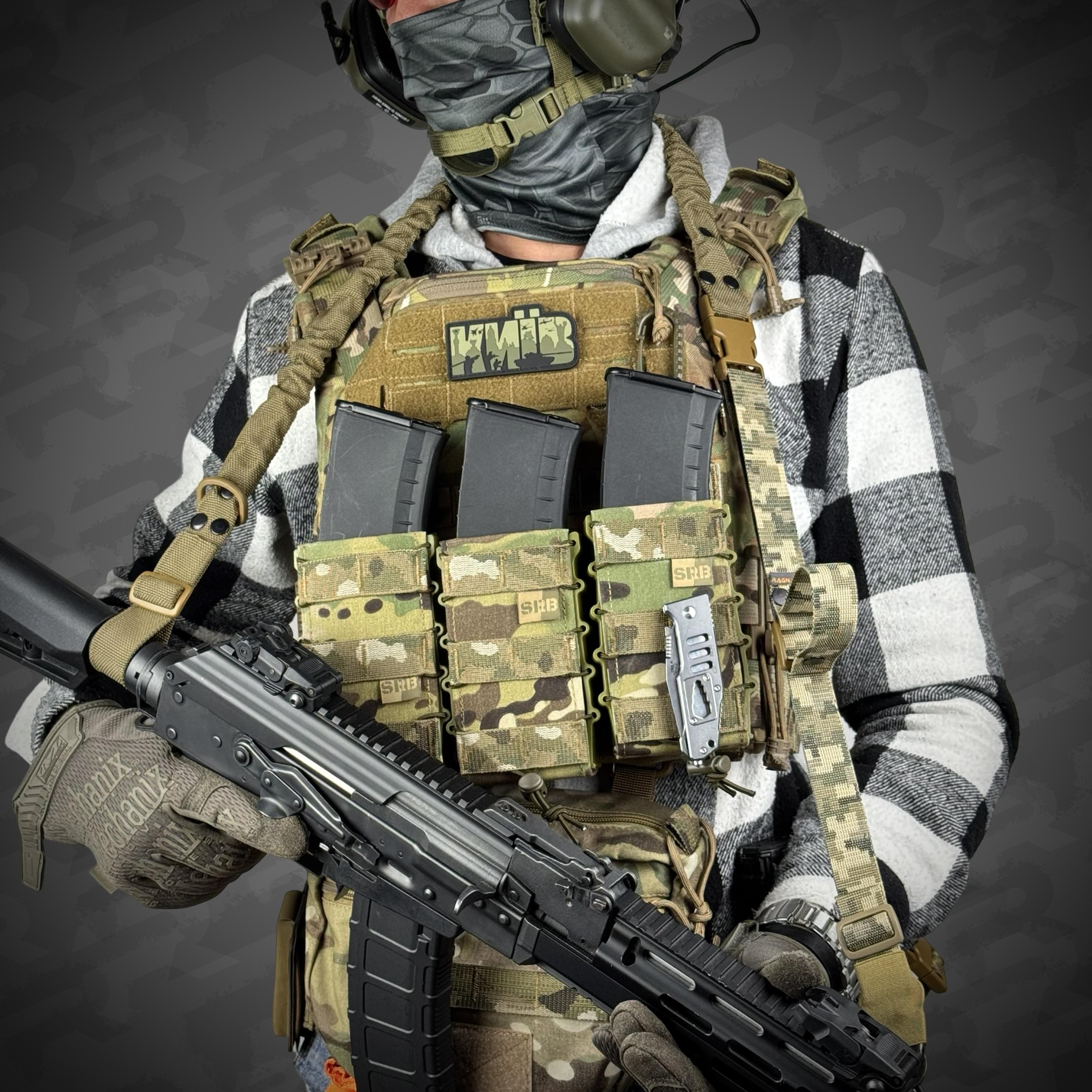 Ремень оружейный одно/двухточечный эластичный Ragnarok FORSETI Пиксель - фото 4