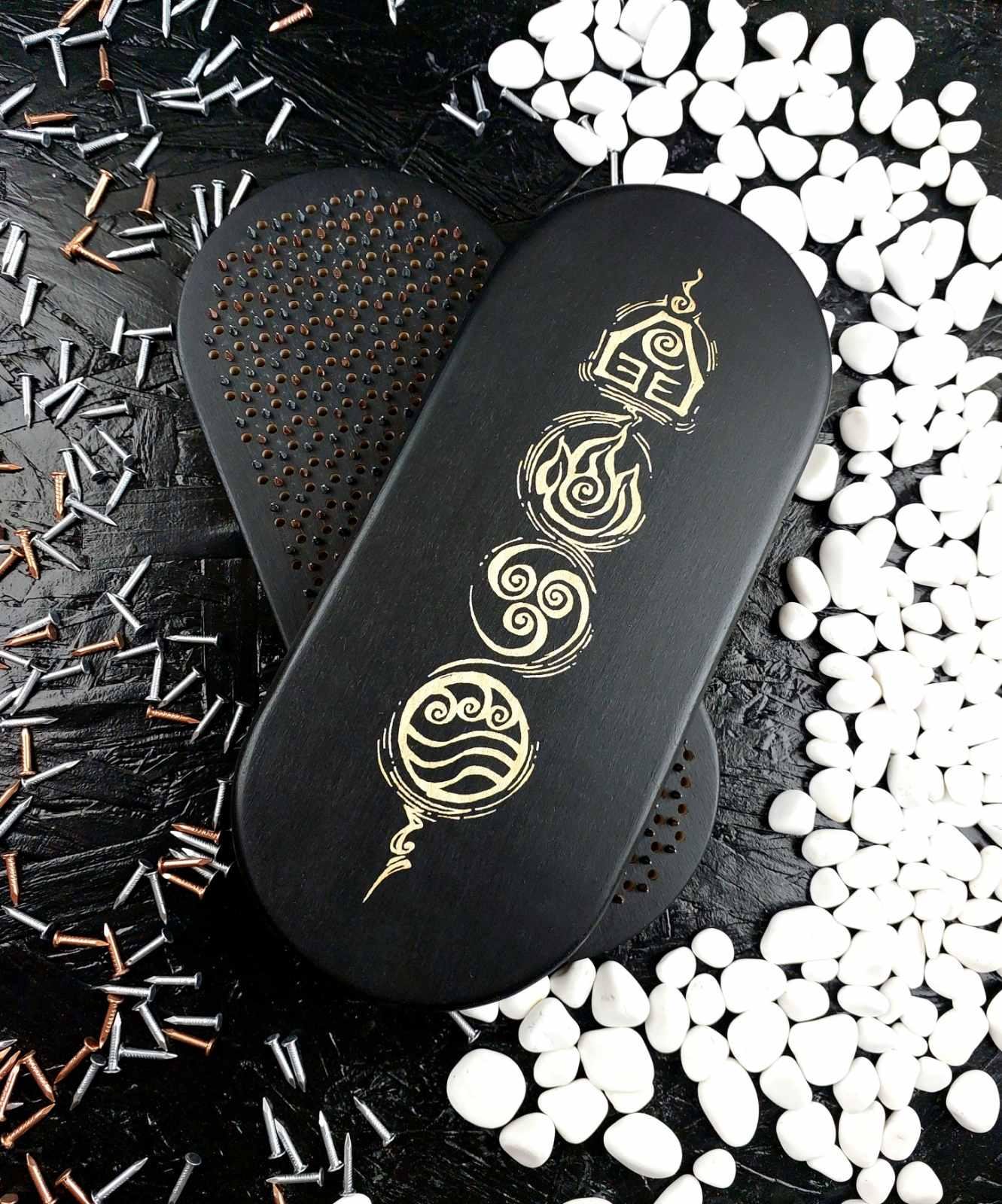 Доски Садху для йоги шаг 10 мм с чехлом Черный (26965548)