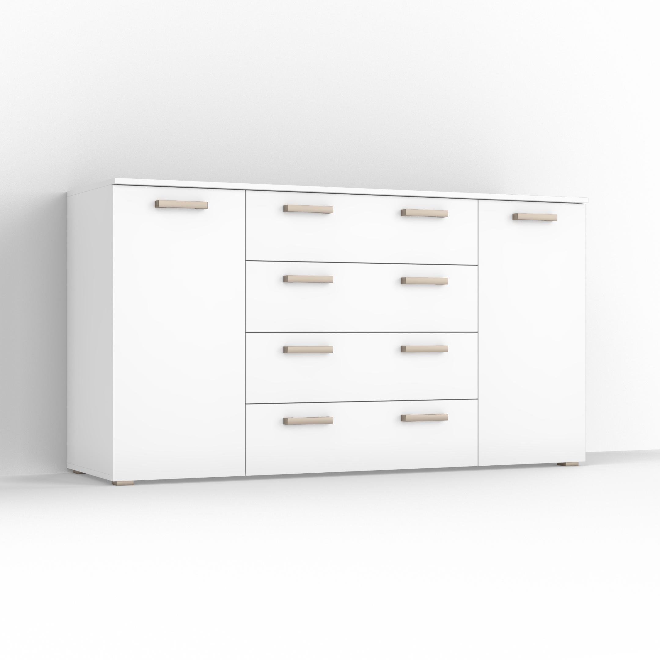 Комод Idea ТКБ-375.2 на 4 шухляди з дверима Білий (26718335) - фото 3 Комод Idea ТКБ-375.2 на 4 шухляди з дверима Білий (26718335) - фото 3