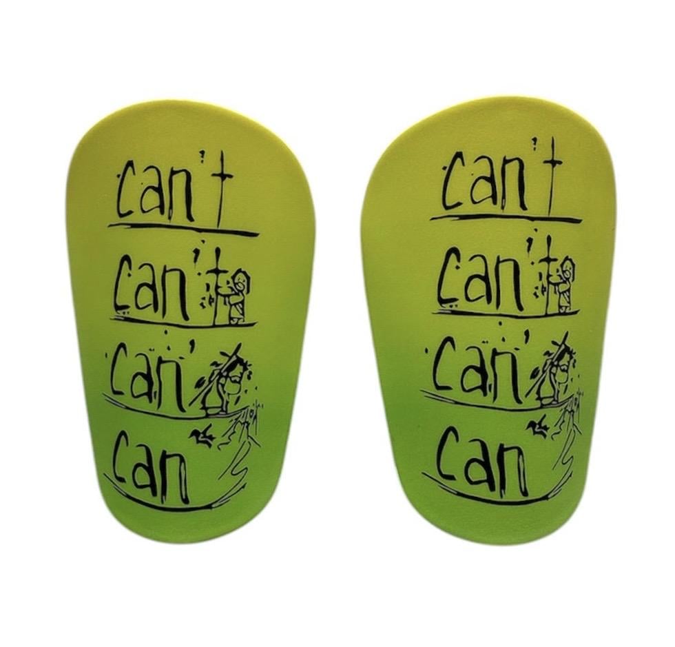 Щитки футбольные Can't 10х6 см S Желто-салатовый (312035)