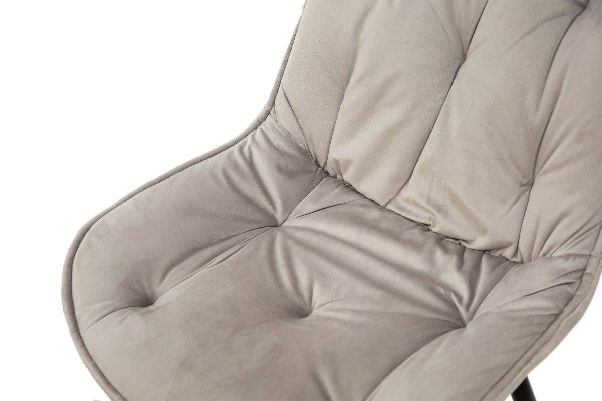 Стілець кухонний Мікс Меблі Прадо-R Чорний/Велюр бежевий - фото 6