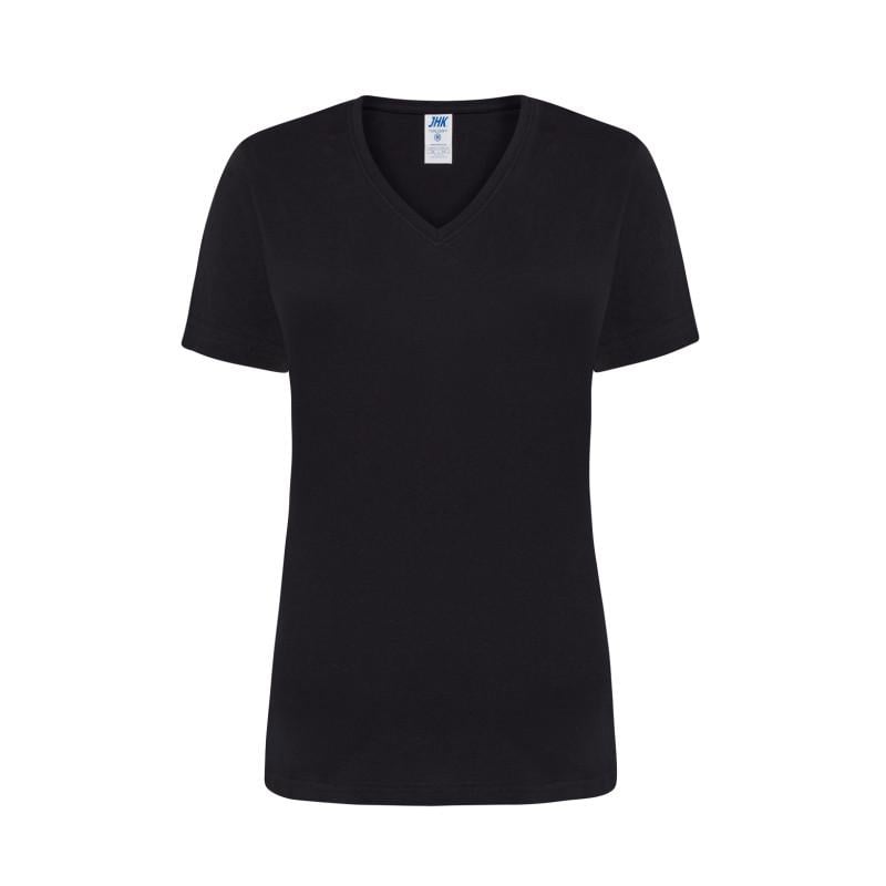 Футболка JHK LADY COMFORT V-NECK M Черный (BK) Футболка JHK LADY COMFORT V-NECK M Черный (BK)